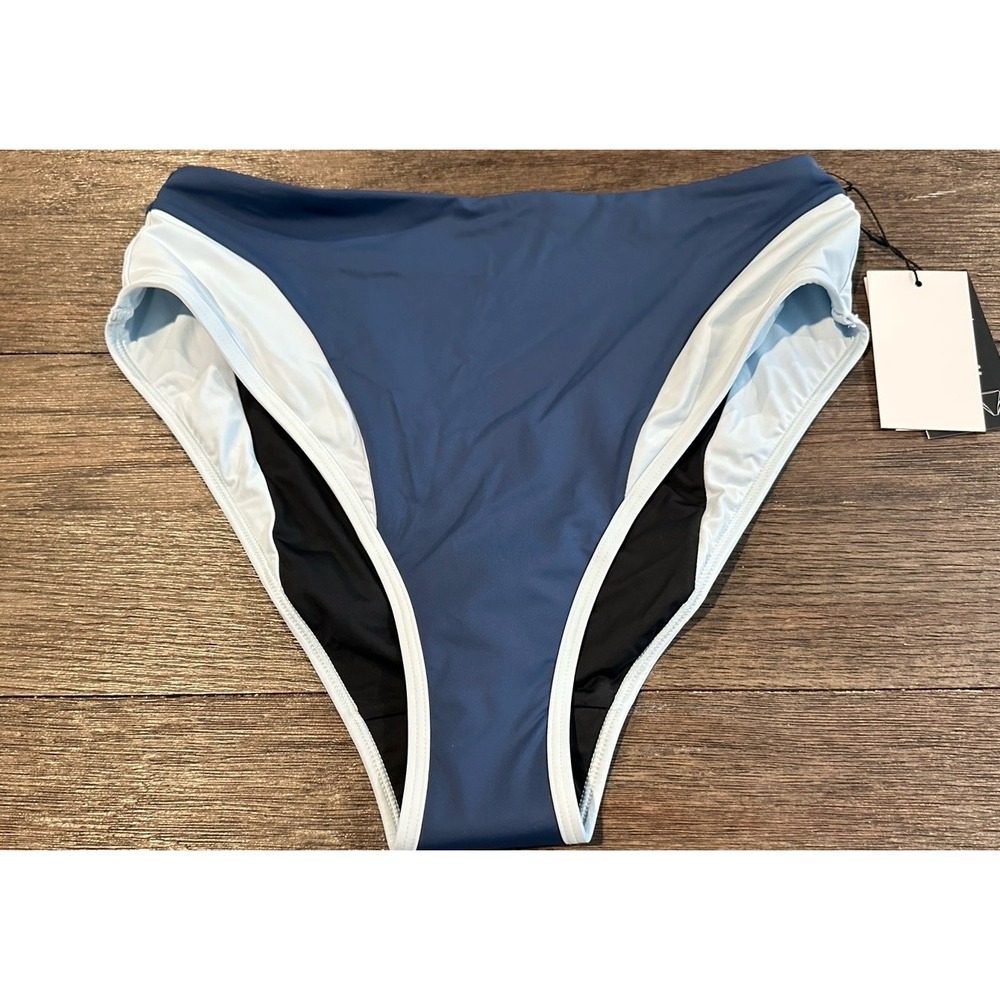 NWT Knix Women Leakproof High Rise Bikini Swim Bottom period swimwear Sz L